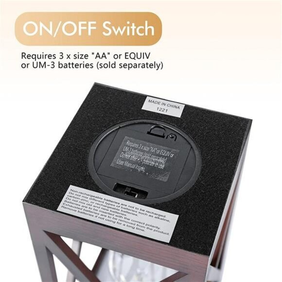 2 Pack Retro Battery Powered Table Lamps, Battery Operated Cordless Desk - Picture 3 of 6